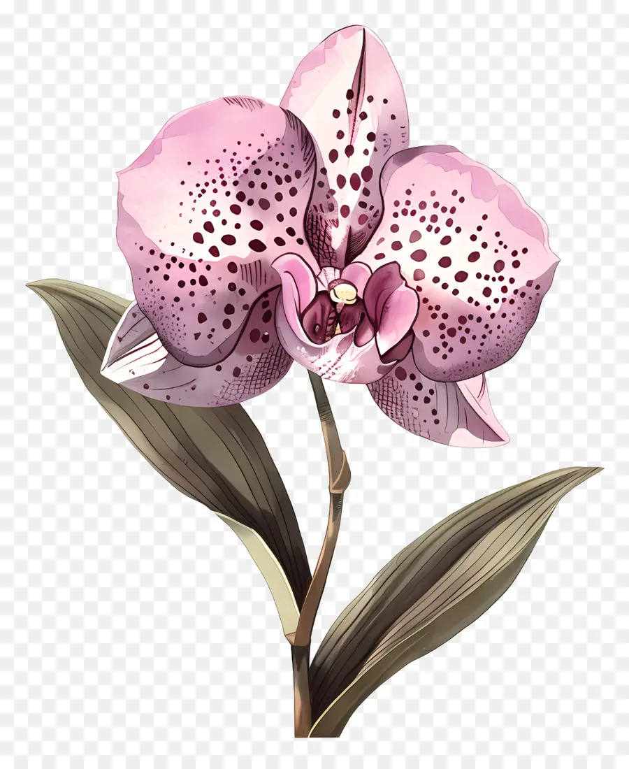 Anggrek，Pink Orchid PNG