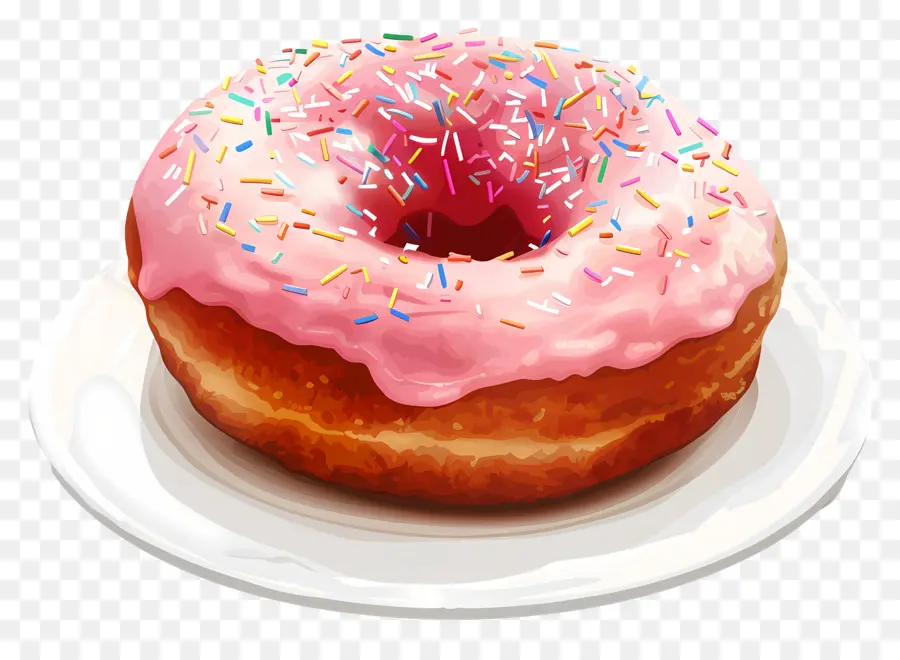 Donat，Pink PNG