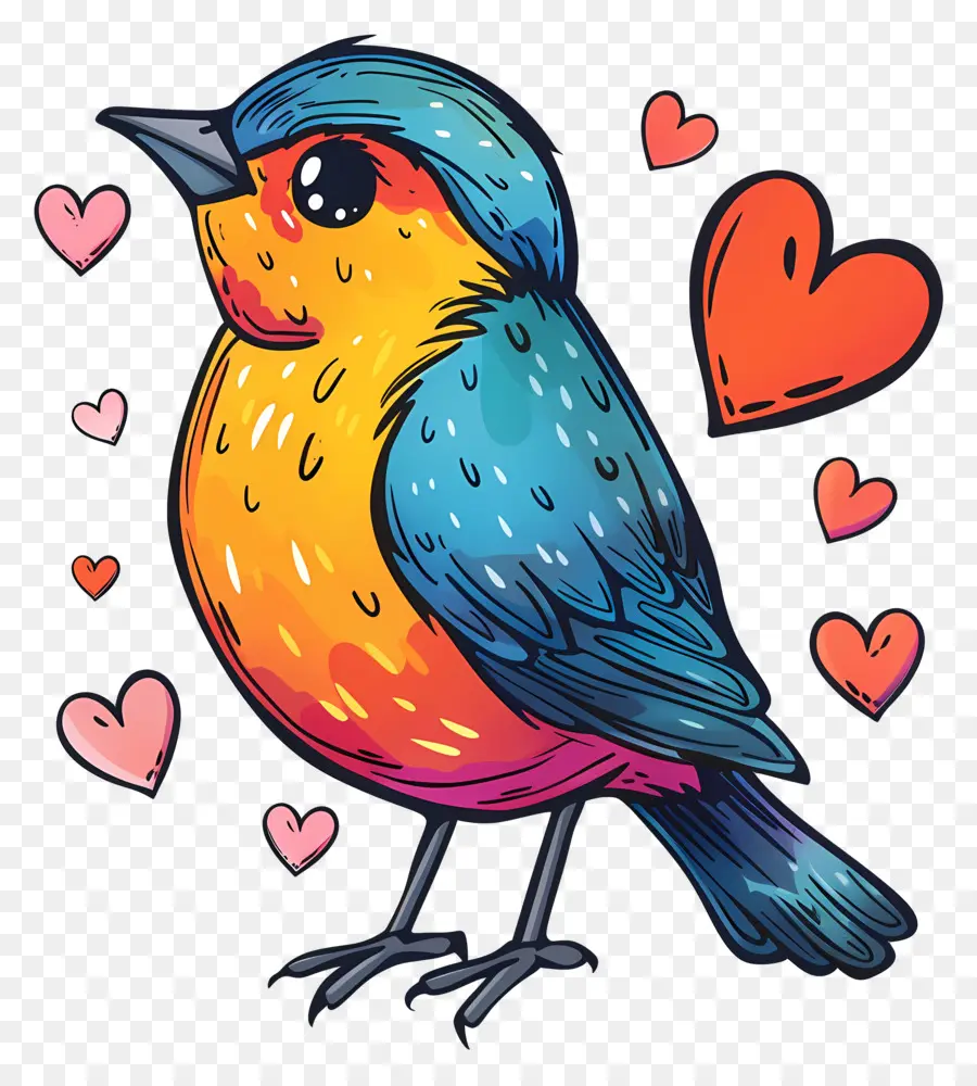 Burung，Hari Valentine PNG