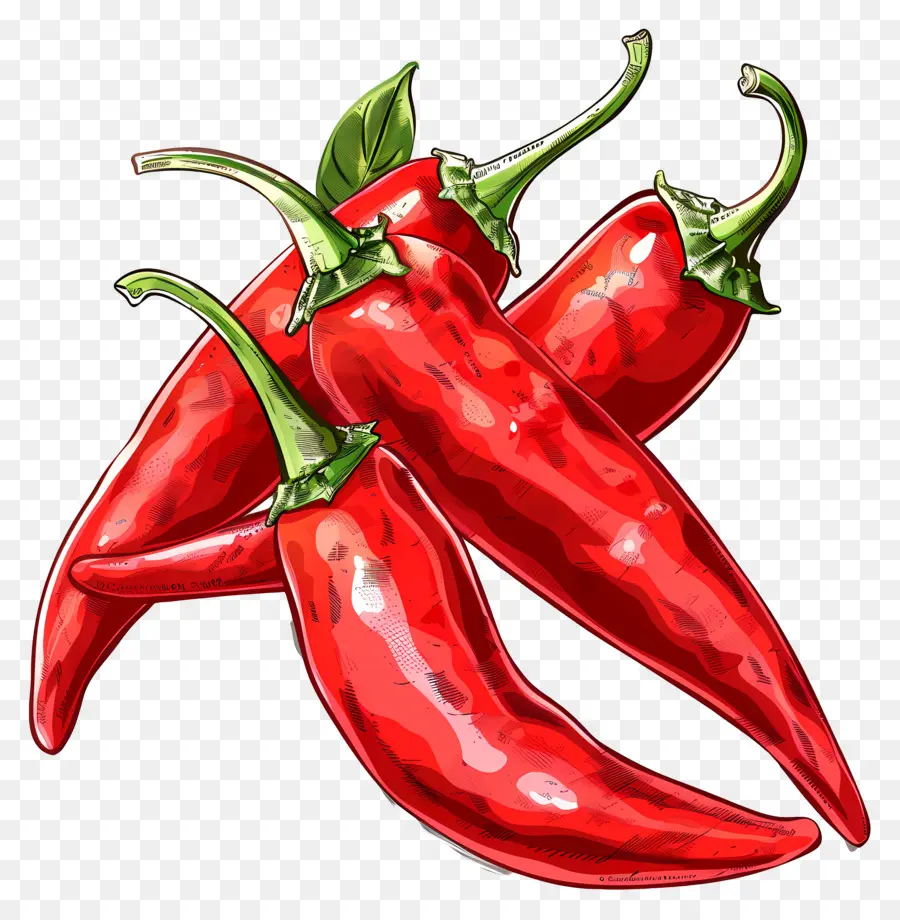 Cabai，Paprika Cabai Merah PNG