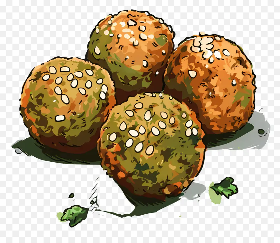 Falafel，Flatbread PNG