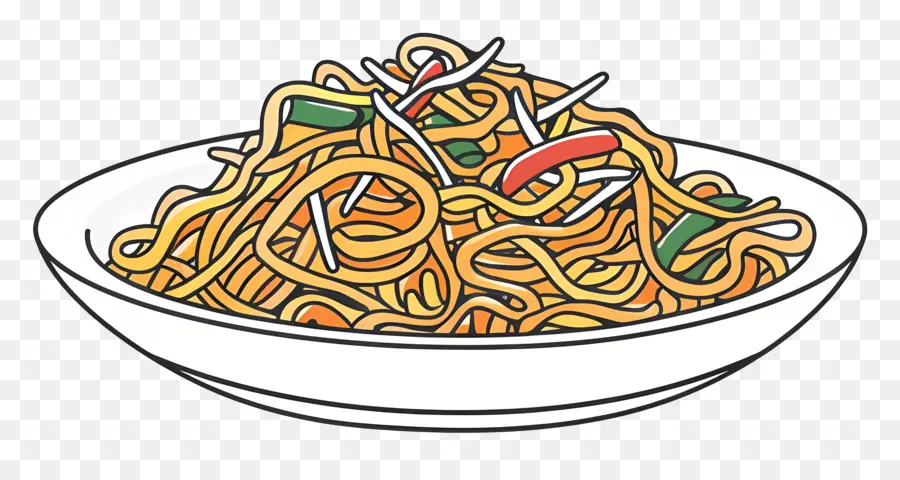 Chow Mein，Spaghetti PNG