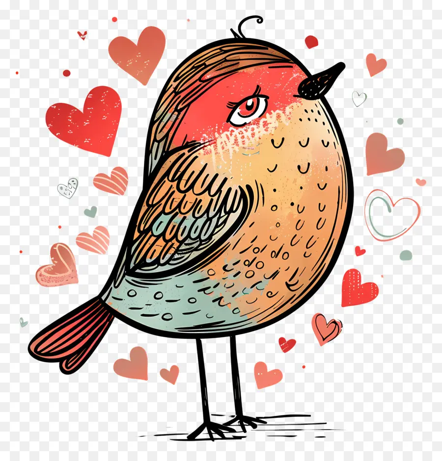 Burung，Hari Valentine PNG