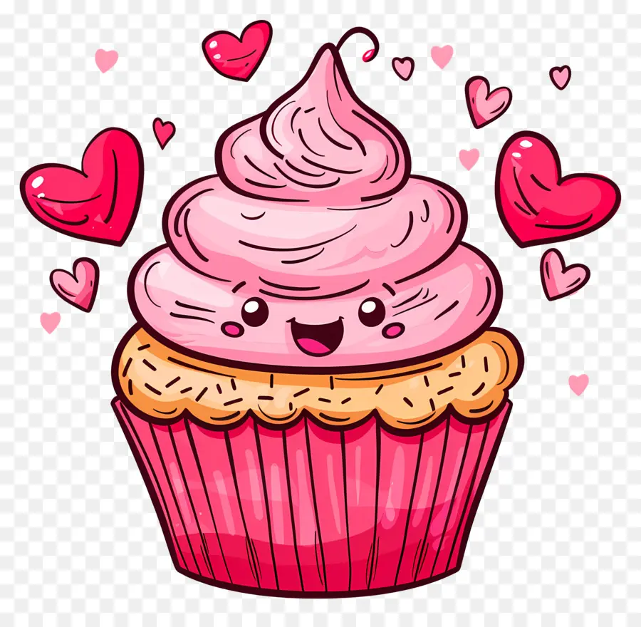 Cupcake，Hari Valentine PNG