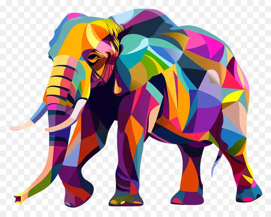 Gajah，Warna Warni PNG