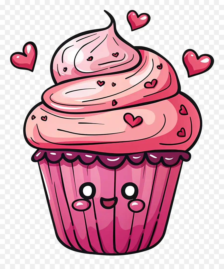 Cupcake，Hari Valentine PNG