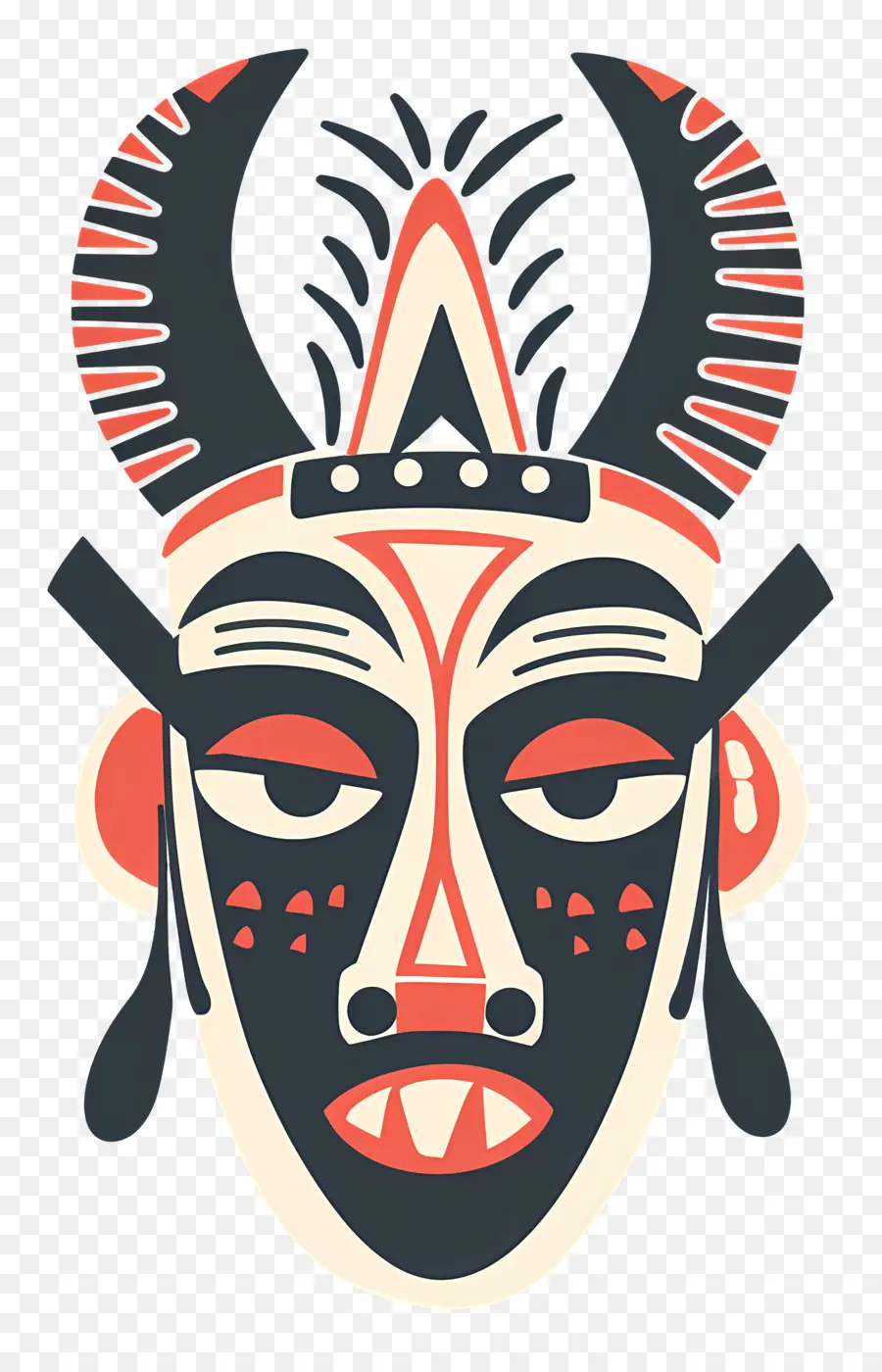 Masker Tribal，Topeng Afrika PNG