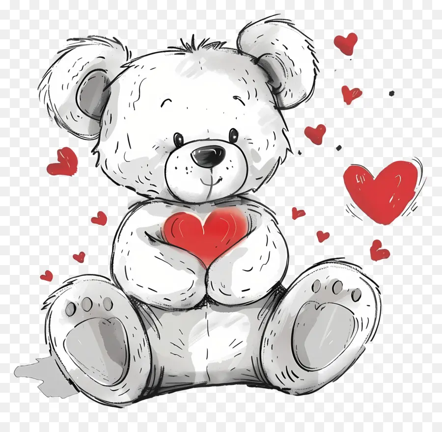 Boneka Beruang，Hari Valentine PNG