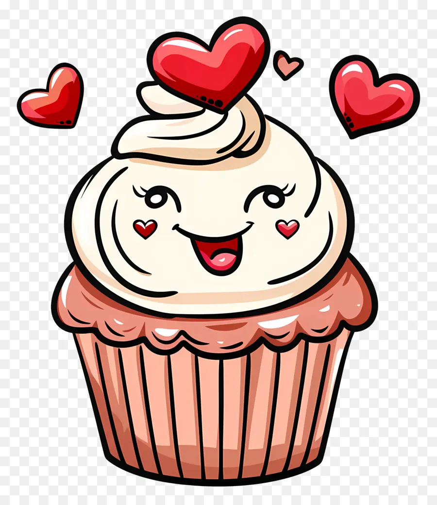 Cupcake，Hari Valentine PNG