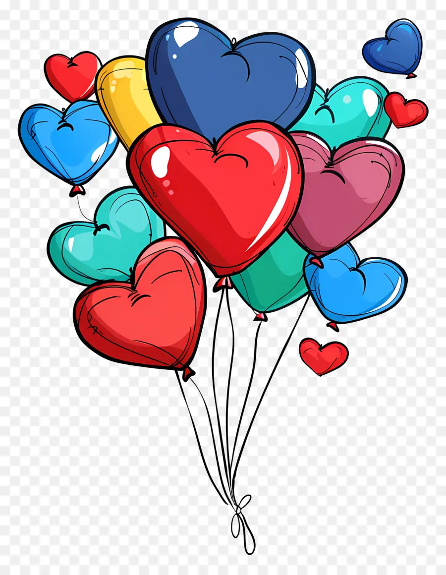 Balon，Heartshaped Balon PNG