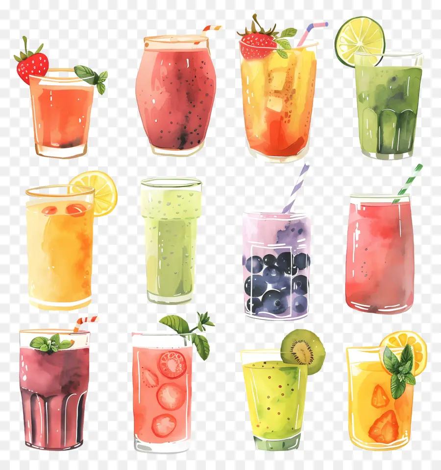 Smoothie，Jus Buah PNG