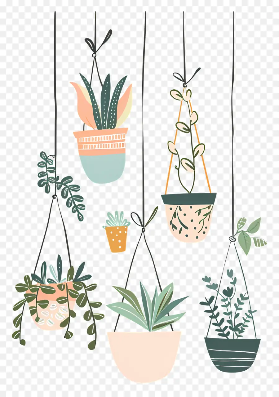 Houseplants Menggantung，Tanaman Gantung PNG