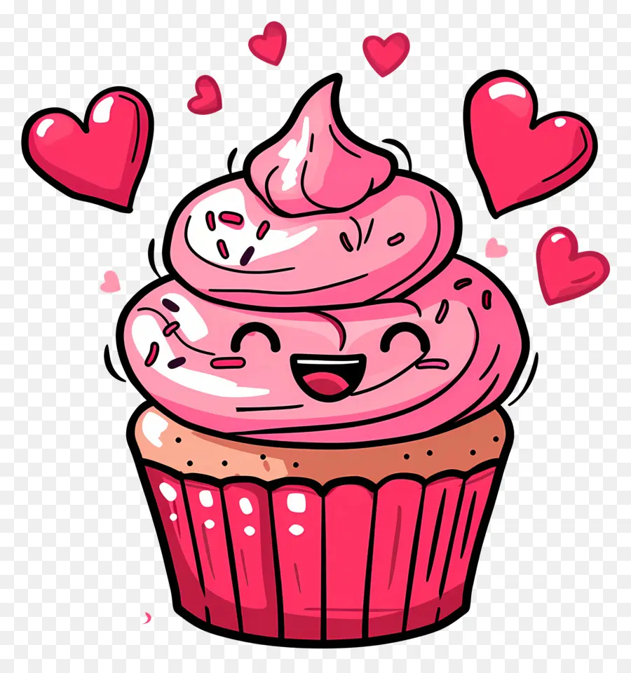 Cupcake，Hari Valentine PNG