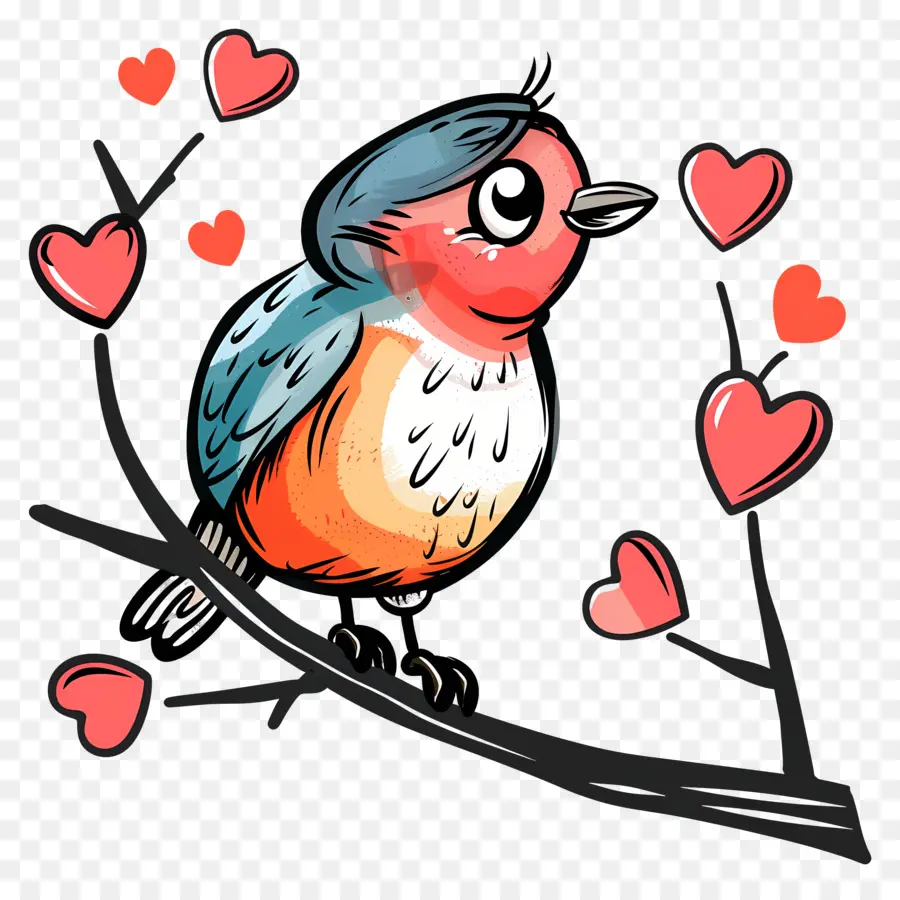 Burung，Hari Valentine PNG