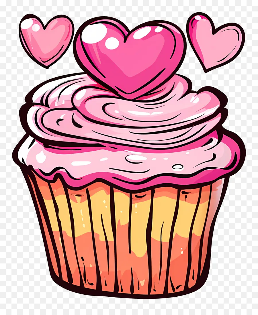 Cupcake，Hari Valentine PNG