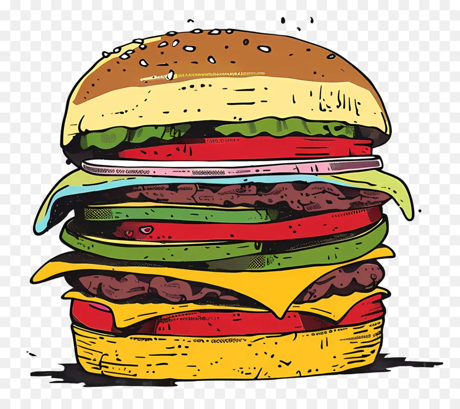 Hamburger，Daging PNG