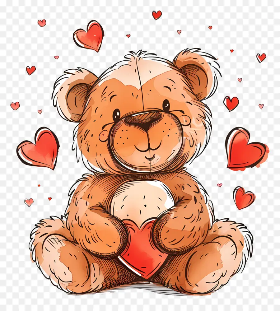 Boneka Beruang，Hari Valentine PNG