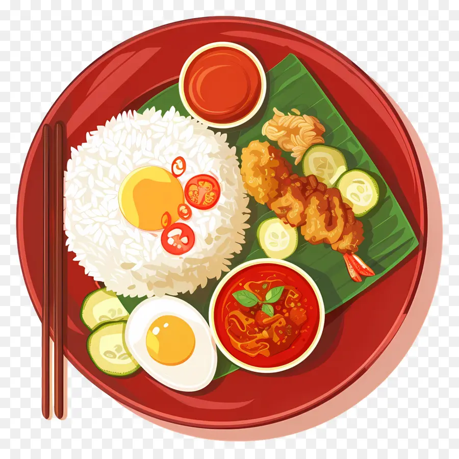 Nasi Lemak，Masakan Asia PNG