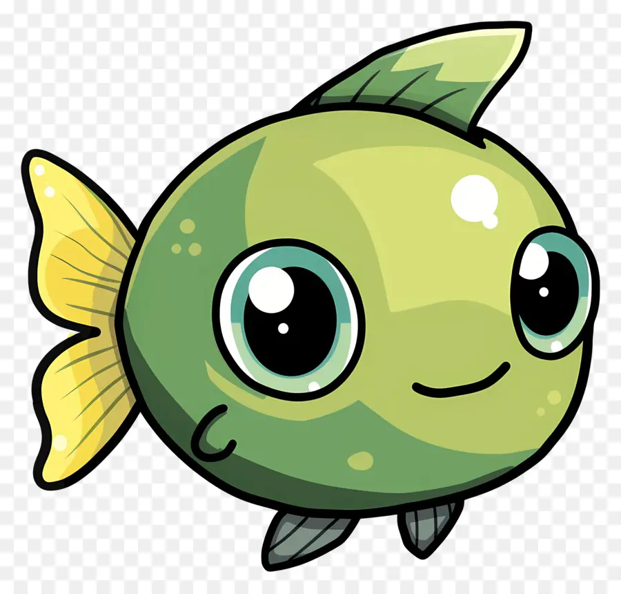 Ikan Lucu，Kartun Ikan PNG