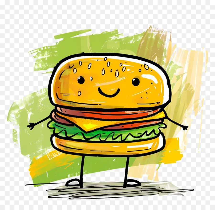 Kartun Hamburger，Hamburger PNG