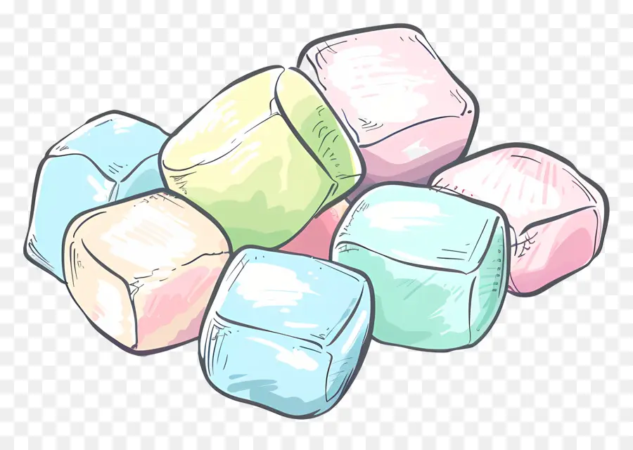 Permen Marshmallow，Marshmallow PNG