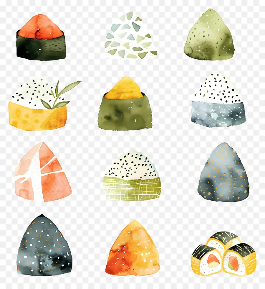 Onigiri，Masakan Jepang PNG