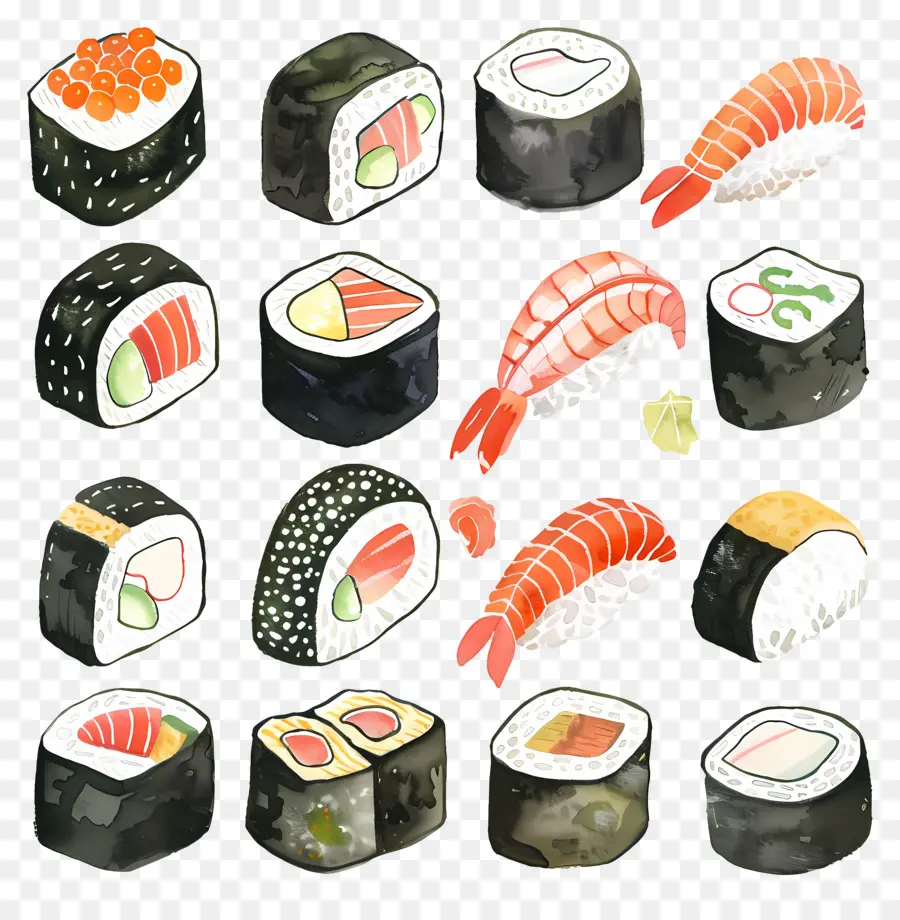 Sushi，Gulungan PNG