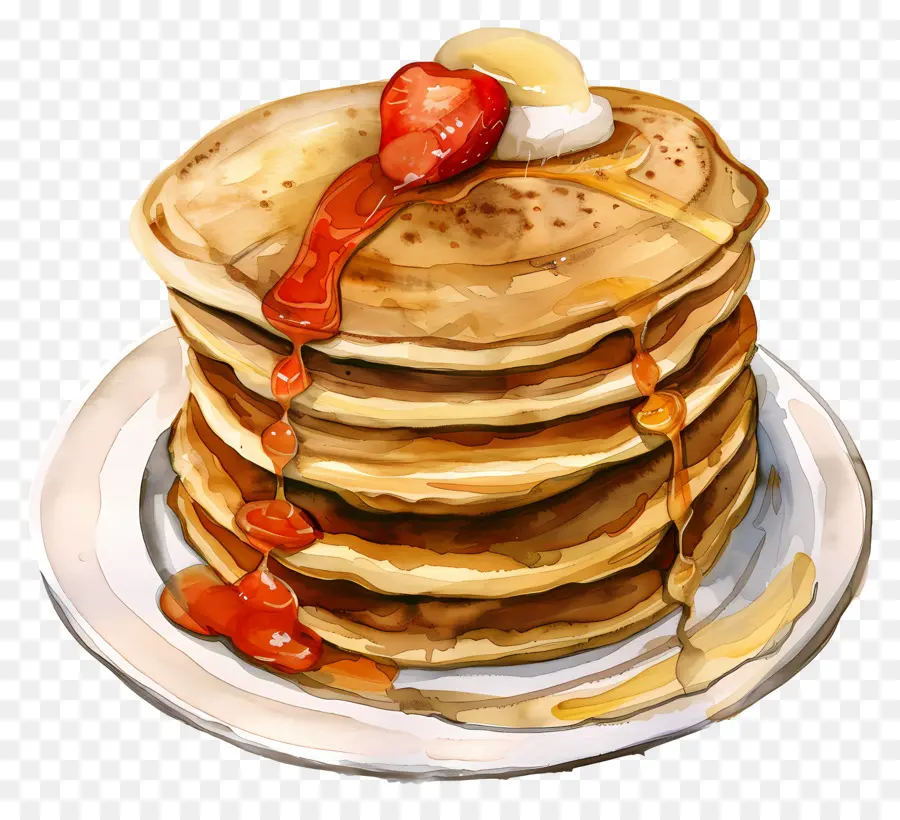 Pancake，Sirup PNG