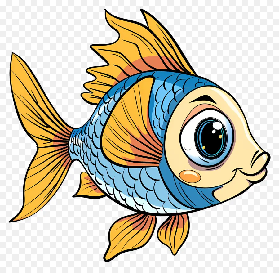 Ikan Lucu，Kartun Ikan PNG