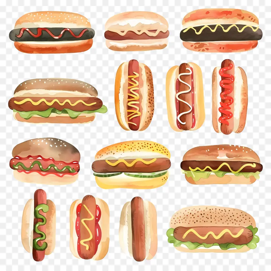 Hot Dog，Sosis PNG