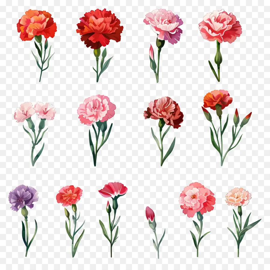 Anyelir，Carnations Cat Air PNG