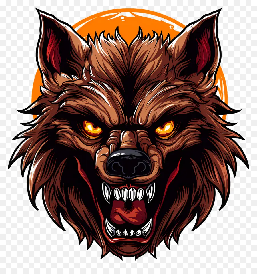 Kepala Manusia Serigala，Werewolf PNG