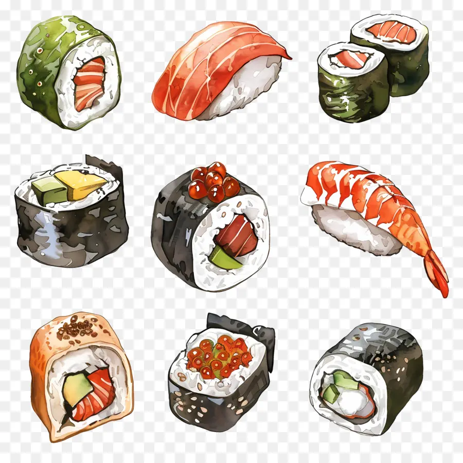 Sushi，Sushi Jepang PNG