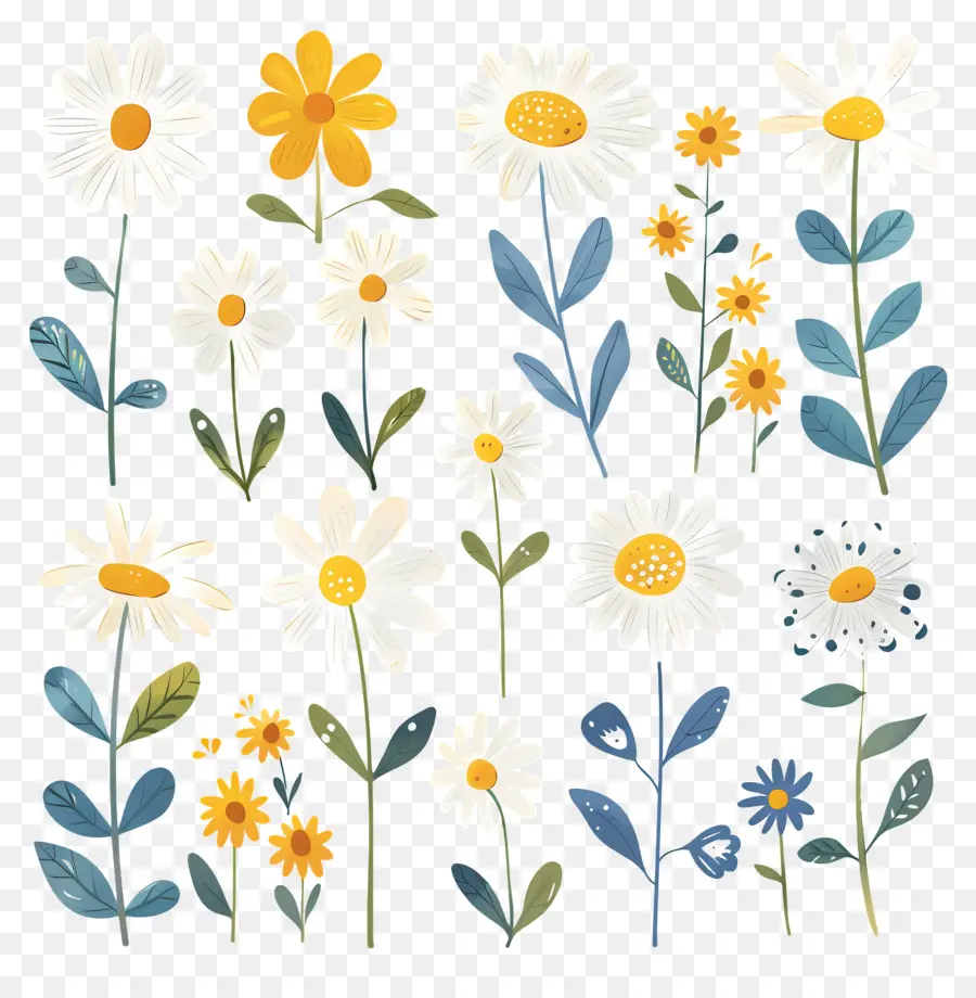 Bunga Daisy，Daisy Buket PNG