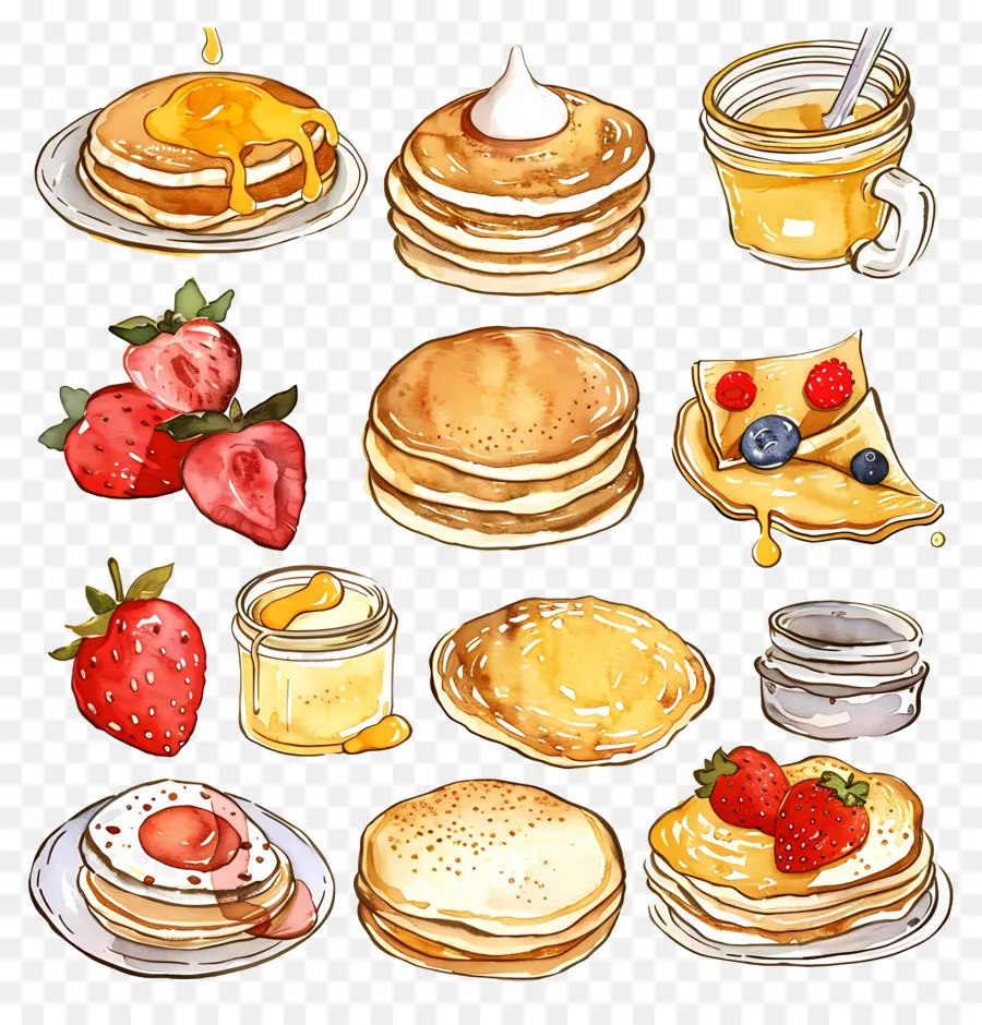 Pancake，Wafel PNG