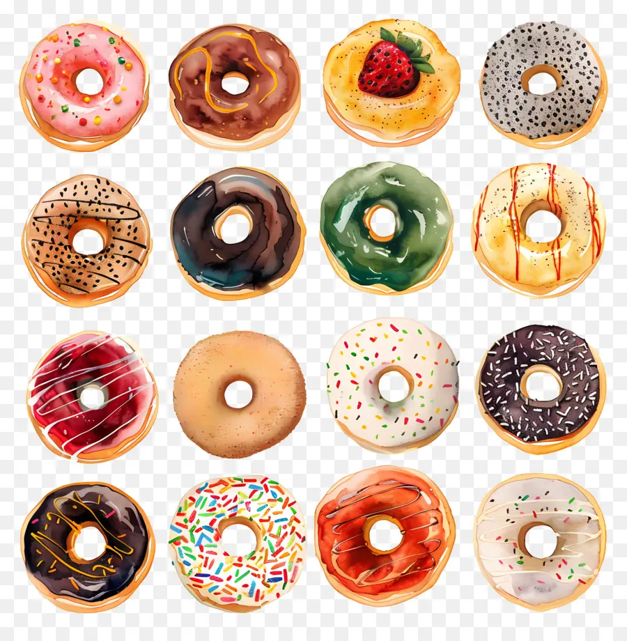 Donat，Frosting PNG