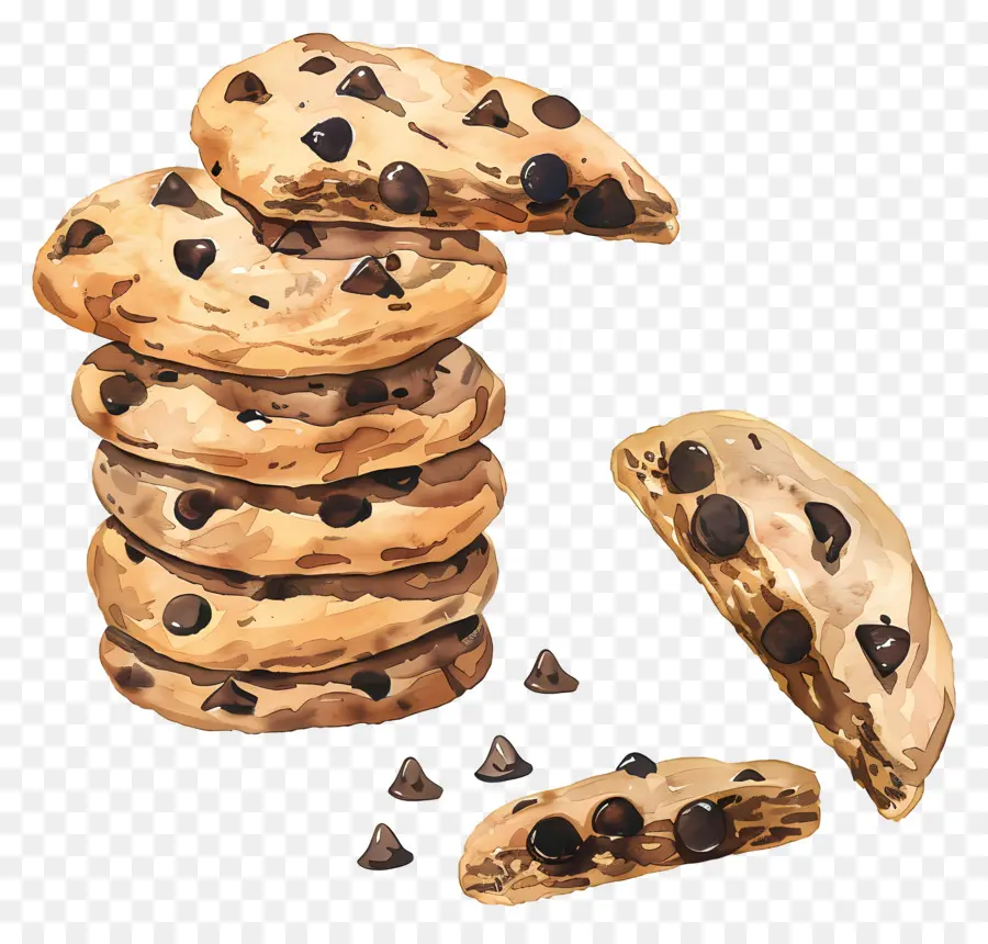 Chocolate Chip Cookie，Cookie PNG