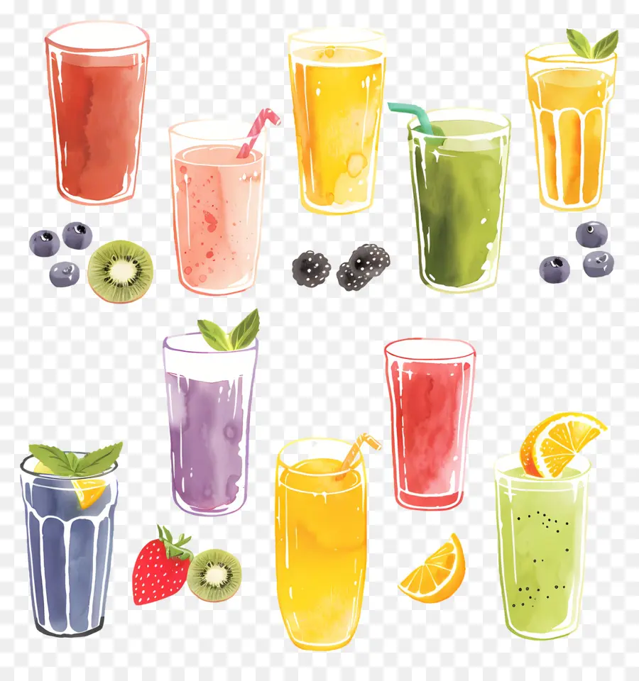 Smoothie，Jus Buah PNG