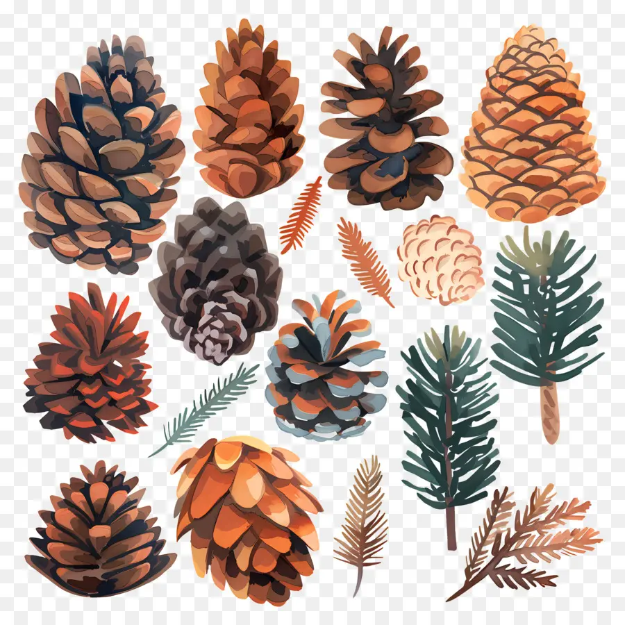 Biji Pinus，Kerucut Pinus PNG