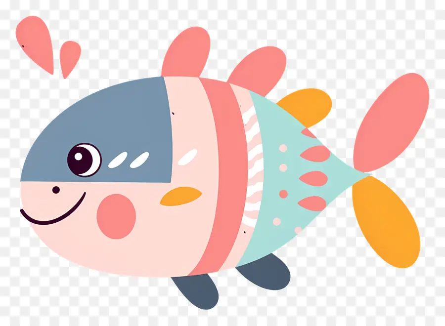 Ikan Lucu，Kartun Ikan PNG