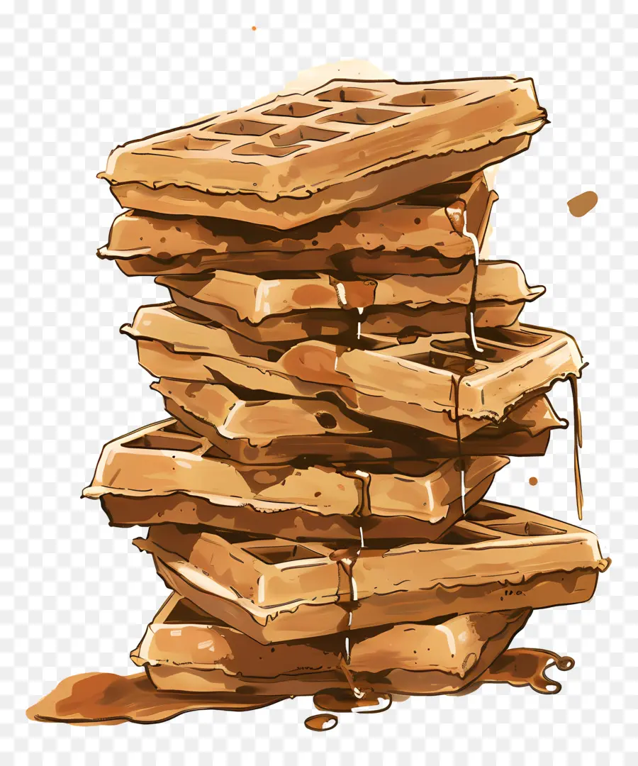 Tumpukan Wafel，Wafel PNG