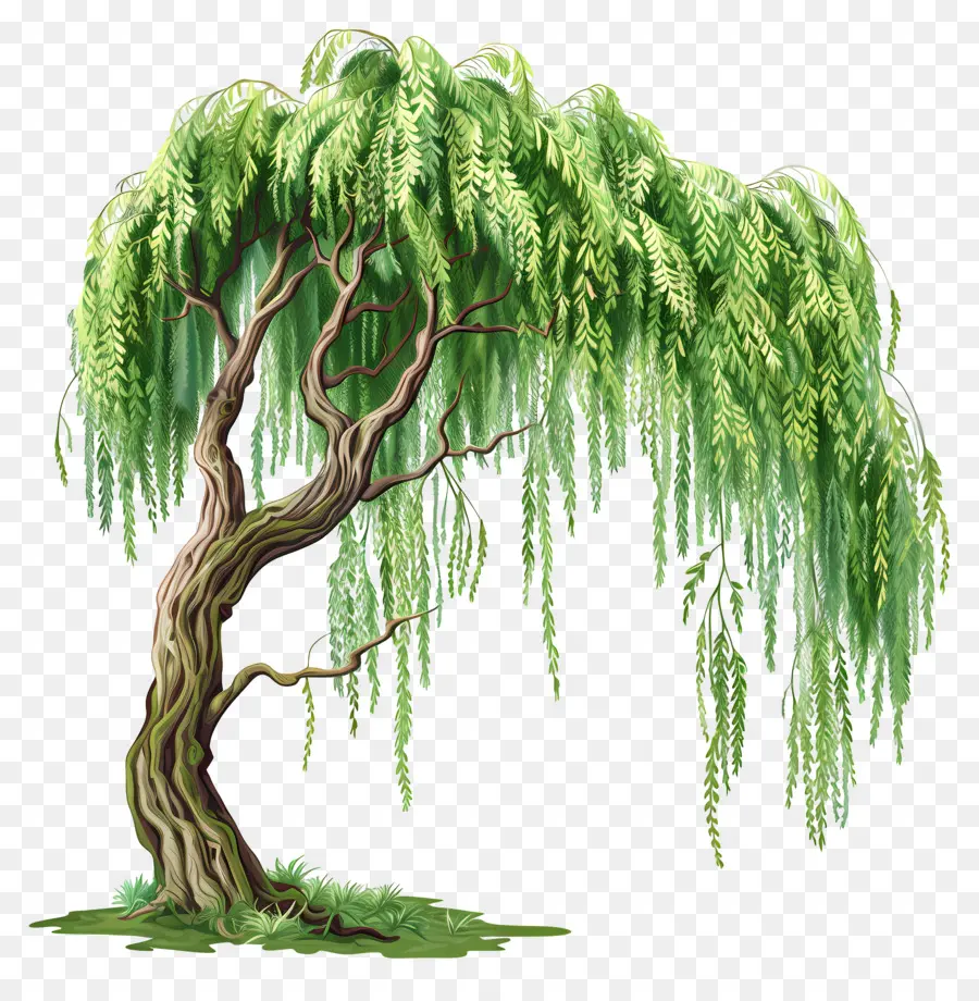 Pohon Willow，Menangis Pohon Willow PNG