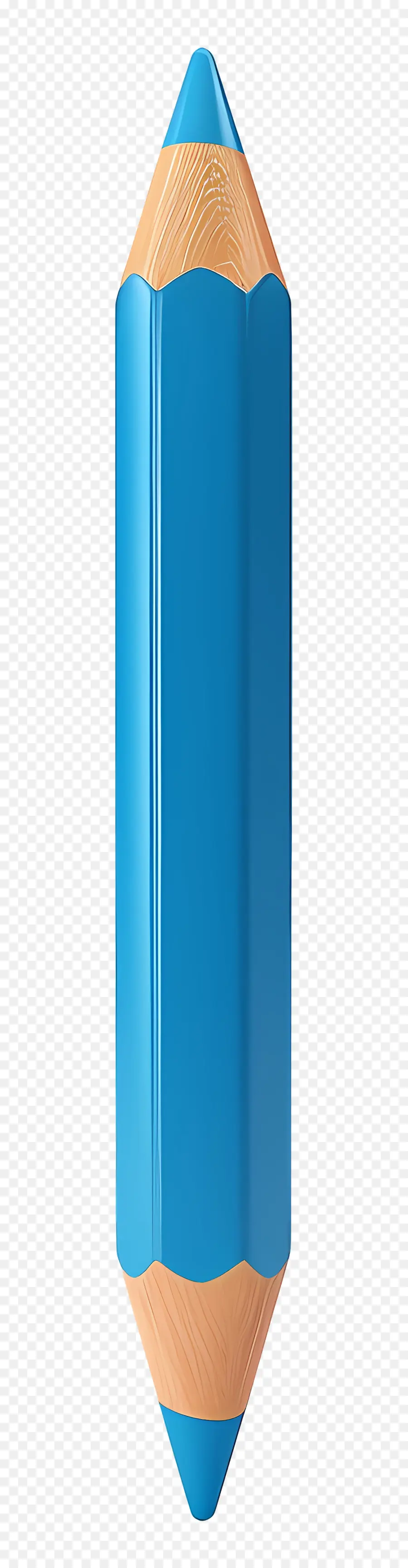 Pensil 3d，Objek Biru PNG