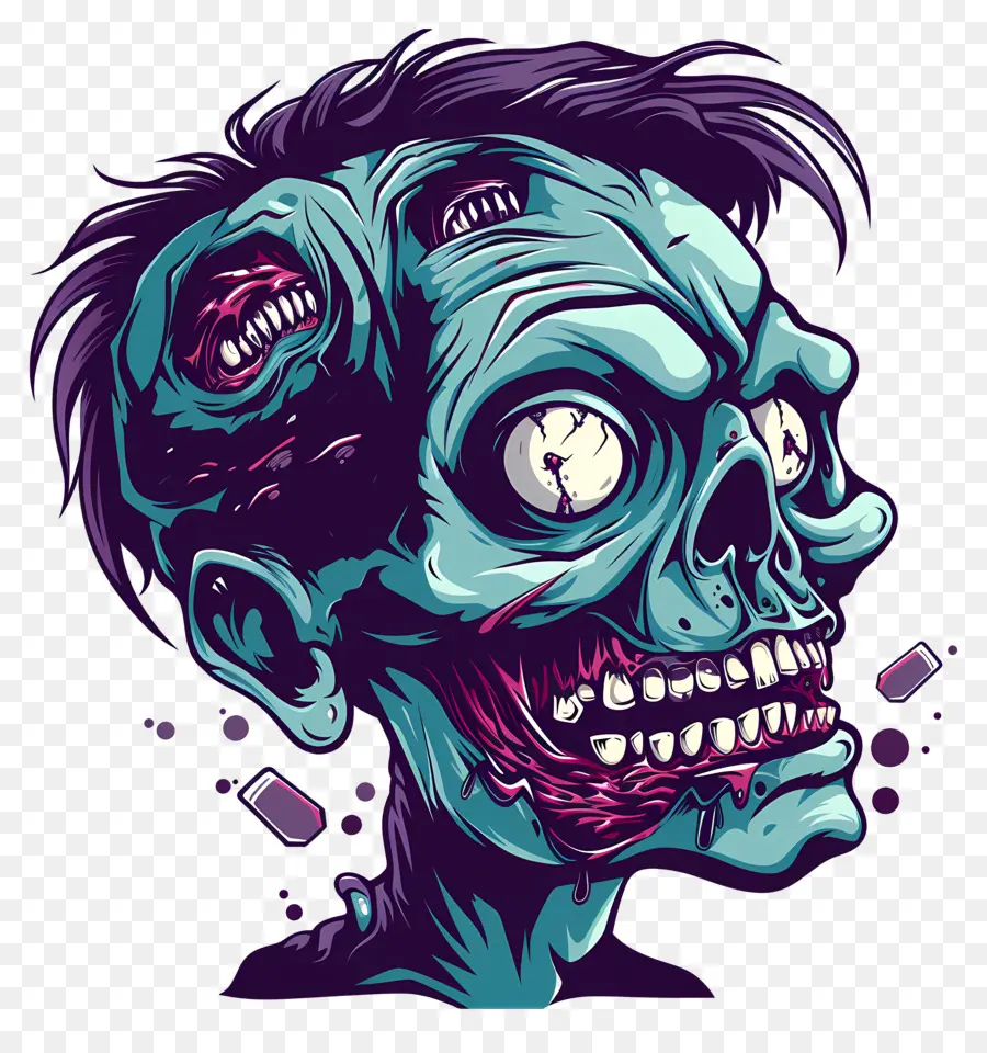 Kepala Zombie，Zombie PNG