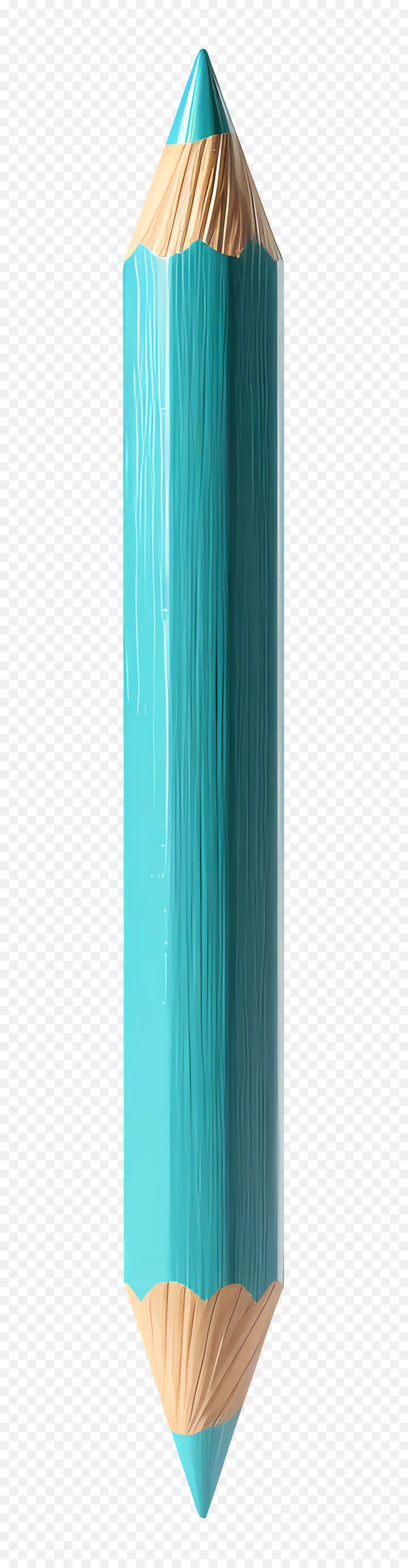 Pensil 3d，Biru PNG