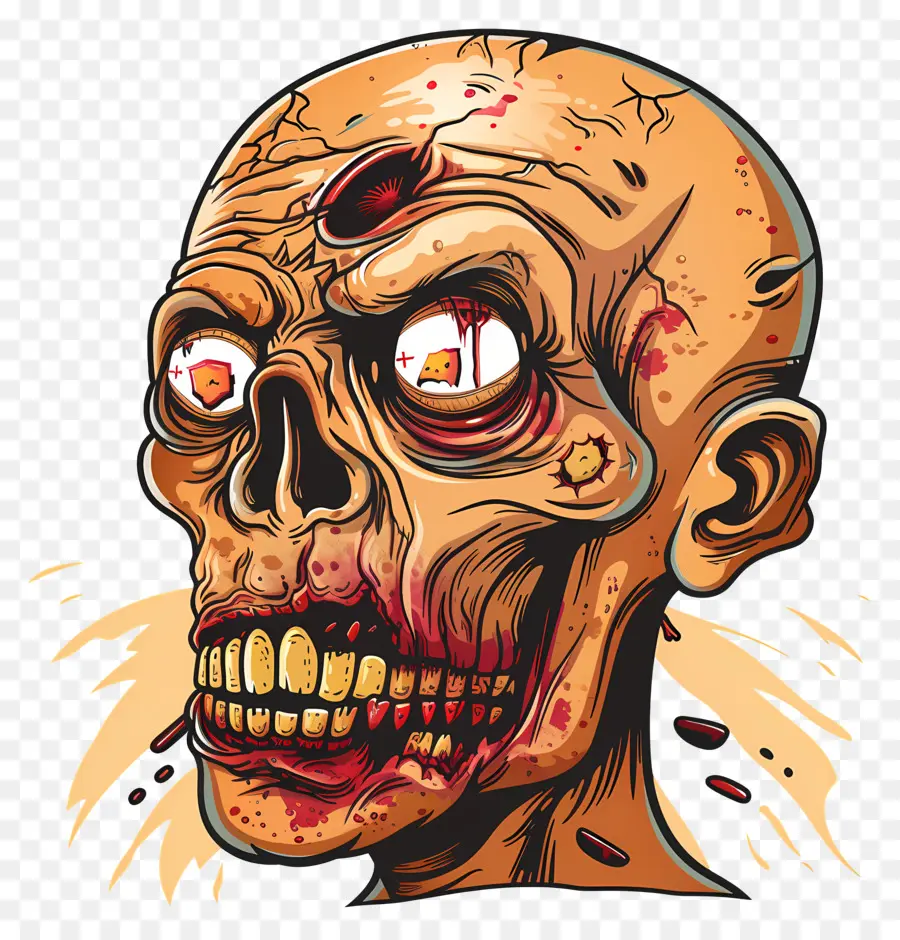 Kepala Zombie，Zombie PNG