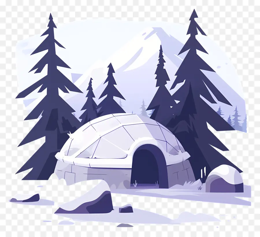 Igloo，Salju PNG