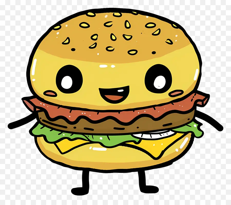 Kartun Hamburger，Kartun Burger PNG