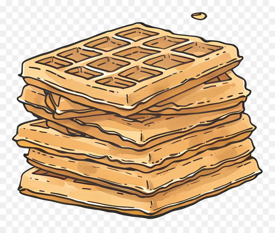 Tumpukan Wafel，Wafel PNG