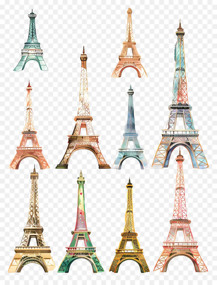 Menara Eiffel，Paris PNG